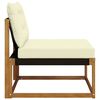vidaXL Outdoor Mittelsofa Massivholz Akazie Natur
