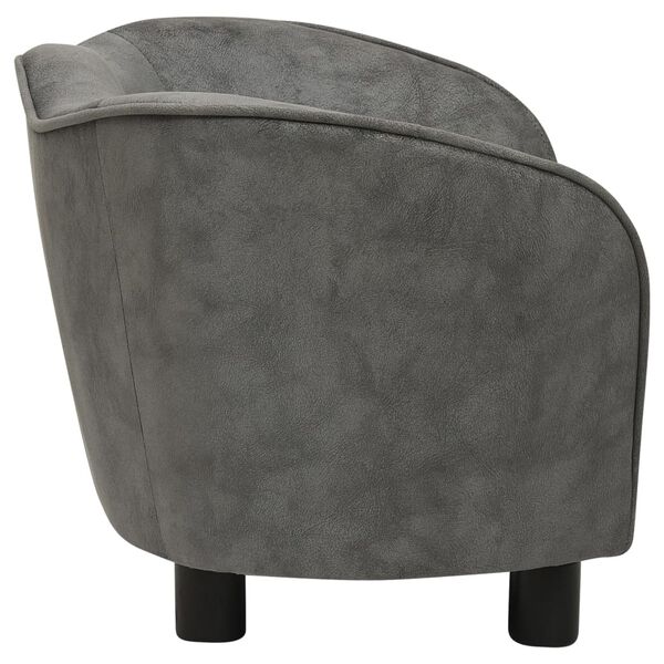 vidaXL Hundesofa Grau 66x43x40 cm Pl&uuml;sch