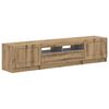 vidaXL 5-teiliges LED TV Schrank Artisan-Eiche Holzwerkstoff