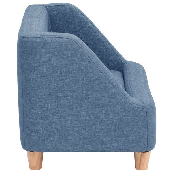 vidaXL Hundesofa Blau 60x37x39 cm Leinen