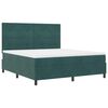 vidaXL Boxspringbett mit Matratze Dunkelgr&uuml;n 180 x 200 cm Stoff