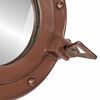 vidaXL Bullaugen-Spiegel Wandmontage &Oslash;38 cm Aluminium und Glas