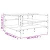 vidaXL Couchtisch Braun Eichen-Optik 100x100x48,5 cm Holzwerkstoff