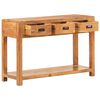 vidaXL Konsolentisch 110x40x76 cm Massivholz mit Honigfarbenem Finish