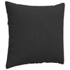 vidaXL Sofakissen 2 St&uuml;ck Schwarz 45 x 45 cm Stoff