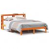vidaXL Massivholzbett ohne Matratze Wachsbraun 140x190 cm Kiefernholz