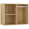 vidaXL Schminktisch-Set mit LED Sonoma-Eiche Holzwerkstoff