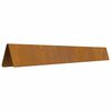 vidaXL Raseneinfassung 4 pcs Rostig 450 x 0,05 x 15 cm Wetterstahl
