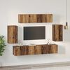 vidaXL TV-Schrankset Wandmontiert 6 pcs Altholz Holzwerkstoff