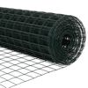 vidaXL Zaun mit Pfosten Gr&uuml;n 1,5 x 10 m Stahl und PVC