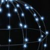 vidaXL Ball mit 192 LEDs 2 pcs Kaltwei&szlig; 40,5 x 40,5 x 42 cm Metall