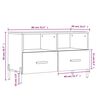 vidaXL TV-Schrank Wei&szlig; 80x36x50 cm Holzwerkstoff