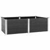 vidaXL Garten-Hochbeet 200x100x54 cm WPC Grau