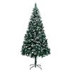 vidaXL K&uuml;nstlicher Weihnachtsbaum mit 300 LEDs mit St&auml;nder Gr&uuml;n 240 cm