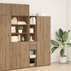vidaXL B&uuml;cherregal mit Schubladen Artisan-Eiche 30 x 42,4 x 185,2 cm