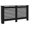 vidaXL Heizk&ouml;rperverkleidung Schwarz 152x19x81,5 cm MDF