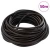 vidaXL Leder Schnur Dunkelbraun &Oslash;4 mm x 50 m Leder
