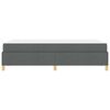 vidaXL Bettrahmen mit Matratze Dunkelgrau 120 x 190 cm Stoff