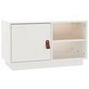 vidaXL TV-Schrank Wei&szlig; 70x34x40 cm Massivholz Kiefer