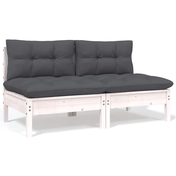 vidaXL 13-tlg. Garten-Lounge-Set mit Anthrazit Kissen Kiefernholz