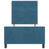 vidaXL Boxspringbett mit Kopfteil Dunkelblau 100 x 200 cm Samt
