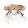 vidaXL Deckenlampe Industriestil 25 W Wei&szlig; 42x27 cm E27