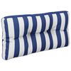 vidaXL Palettenkissen Blau Wei&szlig; Gestreift 80x40x12 cm Stoff