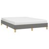vidaXL Bettgestell ohne Matratze Dunkelgrau 140x190 cm Stoff
