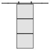 vidaXL Schiebet&uuml;r mit Beschlag 76x205 cm Hartglas & Aluminium