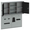 vidaXL Werkzeugschrank-Set 3 pcs Schwarz Pulverbeschichteter Stahl