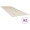 vidaXL Bettlattenrost Ersatz mit 34 Latten 2 Stk. 100x200 cm