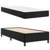 vidaXL Bettrahmen mit Matratze Schwarz 90 x 200 cm Stoff