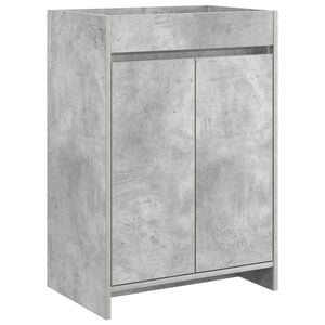 vidaXL Badunterschrank Betongrau 56 x 37,5 x 81 cm Holzwerkstoff