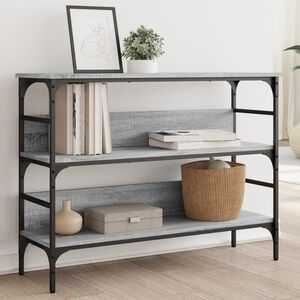 vidaXL Konsolentisch Grau Sonoma 100x32x75 cm Holzwerkstoff