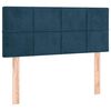 vidaXL Boxspringbett mit Matratze Dunkelblau 120x190 cm Samt