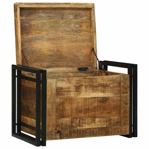 vidaXL Aufbewahrungsbox mit Speicher 60 x 40 x 41 cm Massivholz Mango
