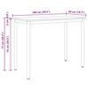 vidaXL Tisch Natur 100 x 50 x 77 cm Ingenieure Holz und Stahl