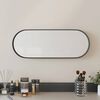 vidaXL Wandspiegel Schwarz 15x40 cm Oval