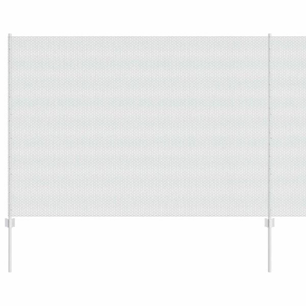 vidaXL Zaun mit Pfosten Silber 1,6 x 50 m Stahl