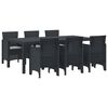 vidaXL Garten Essgruppe 7 pcs Anthrazit Polypropylen