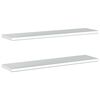 vidaXL Wandregale 2 Stk. 100x23,5 cm Silbern Edelstahl