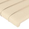 vidaXL Kopfteil Creme 100x5x118/128 cm Stoff