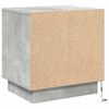 vidaXL Nachttisch 2 pcs Beton Grau 44 x 34,5 x 45 cm Holzwerkstoff