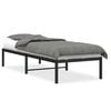 vidaXL Bettgestell Metall Schwarz 75x190 cm
