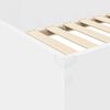 vidaXL Etagenbettgestell mit Schreibtisch Wei&szlig; 98,5 x 200 cm