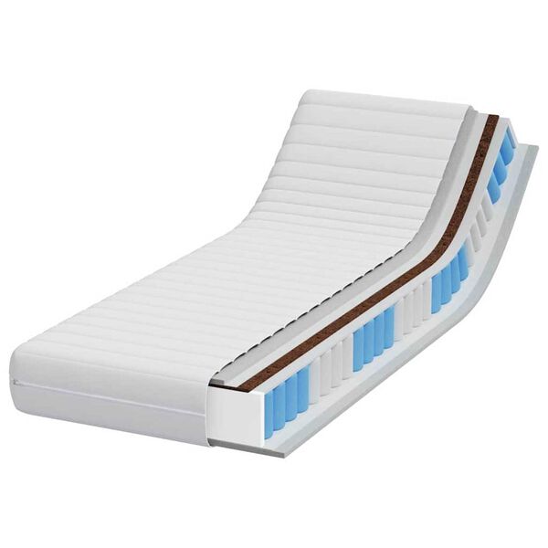vidaXL Matratze Wei&szlig; 80 x 200 cm Taschenfeder