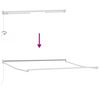 vidaXL Markise Gestreift Mehrfarbig 3 x 2,5 m Polyester und Metall