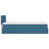 vidaXL Ottoman-Bett mit Matratze Dunkelblau 90x200 cm Samt