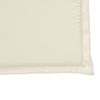 vidaXL Garten-Sitzkissen 2 Stk. Creme 45x45x2 cm Quadratisch