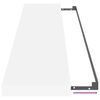 vidaXL Schweberegale 2 Stk. Wei&szlig; 120x23,5x3,8 cm MDF